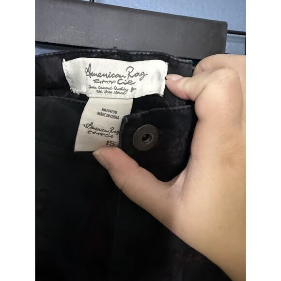 American Rag Jeans Women's Size 15 Velvet Feeling Rose Whimsygoth Fairy Grunge - Picture 6 of 10